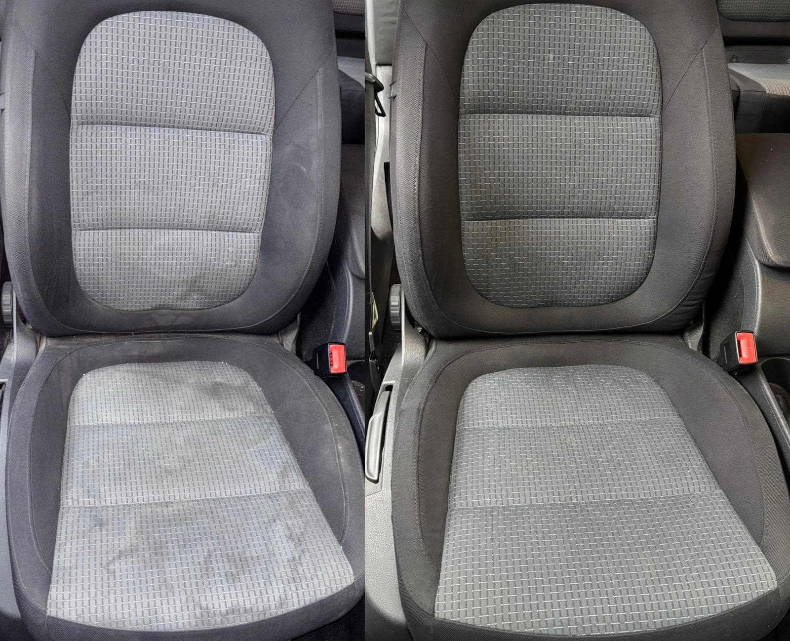 Auto Tiefenreinigung Vorher-Nachher Vergleich – professionelle Fahrzeugaufbereitung bei FF Customs Staufenberg